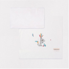 Juego de sabanas cuna de punto Tucan de BimbiChic